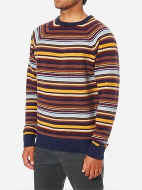 NWOT Katin Hitch Stripe Crew Neck Sweater Size Medium Men’s
